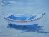 Aquarelle La barque